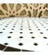 Andalusischer handgefertigter Mosaiktisch Schwarz Beige Gartenterrasse Arabischer Sommer Modell Aadi Aswad