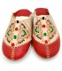 Babucha Marroquí Mujer - Color Rojo - Artesanía Marroquí Cuero Autentico - Modelo Azrar