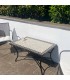 Mesa Mosaico Exterior Jardin Terraza Baja Chill out Artesanía marroquí Decoración Hogar Andalusí Modelo Aadi Aswad