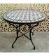 Table mosaïque andalouse faite à la main, terrasse de jardin, été arabe, modèle Dair Mulawan