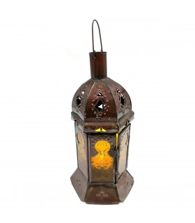 Farolillo porta Velas Sobre Mesa - Decoración Marroquí - Modelo Arkan Asfar