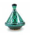 Tajin Marroquí de Cerámica Pintada - Artesanía Asfi Modelo Tetuan Kabir: ¡Auténtico y Exquisito!