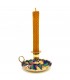 Palmatoria Candle Holder Painted Bronze Candelabra Noel Style