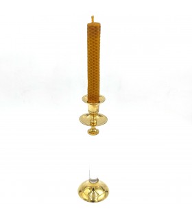 Bronze and Resin Candle Holder Tall - 25 cm Vintage