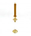 Porta velas Bronce y Resina Alto - 25 cm Vintage