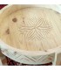 Mesa de Molinillo Chakki Baja Madera Tallada - Modelo Khashab Beldi