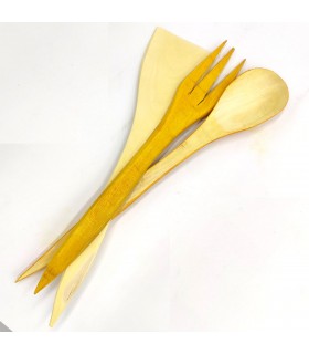 Moroccan Kitchen Utensil Set - Lemon Wood Spoon, Shovel and Fork