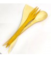 Juego de Utensilios de Cocina de Marruecos - Cuchara, Pala y Tenedor de Madera de Limonero
