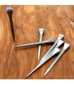 Forged Nail with Engraved Lace - 4 cm - Decorations and Restorations