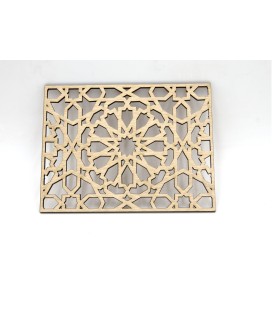 Celosía Decorativa Corte Láser- Modelo Wahda - 25 x 18 cm