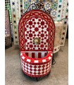 Fontaine Marocaine en Zellige : Le Joyau du Carrelage Artisanal à Fès Modèle Khamra Daira - 40 cm