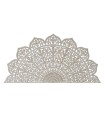 Mandala Model Bed Headboard - Mango Wood and Natural MDF 182x2x90 cm