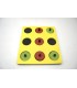 Tic Tac Toe Game with Arabic Lattice Pieces