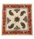 Tapis fait main en coton 40x40 cm - Fait main avec des teintures végétales