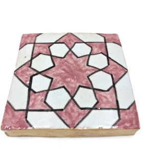Carrelage andalou - Mosaïque Zellige Nazari - 10 x 10cm - Fait main - Modèle 101