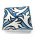 Azulejo Cerámica Marroquí Esmaltado Estilo Andalusí - Zellige Mosaico Nazari - Pintado a Mano 5 x 5 cm - Artesanal - Modelo 102