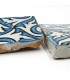 Carreau de céramique marocain émaillé de style andalou - Mosaïque Zellige Nazari - Peint à la main 5 x 5 cm - Fait main - Modèle