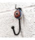 Wrought Iron and Ceramic Coat Rack - Arabic Design - Africa Model