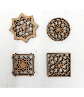 Imán de Nevera Artesanal - Diseño Geométrico Andalusí Inspirado en la Alhambra