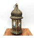 Farol Árabe Calado - Dorado Envejecido - 26 cm x 12 cm - Modelo 036