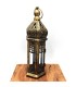 Farol Árabe Calado - Dorado Envejecido - 31 cm x 10,5 cm - Modelo 038