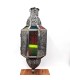 Lámpara Árabe Calada para colgar - Plateado Envejecido - 55 cm x 20 cm - Modelo 949