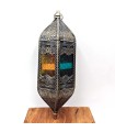 Lámpara Farol Árabe Calado - Dorado Envejecido - 39 cm x 13 cm - Modelo 973
