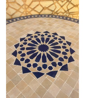 Mesa Mosaico 100 cm - Granado Estrella Alhambra - Modelo Generalife