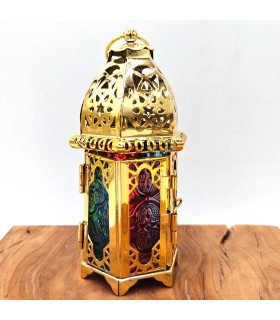 Farolillo Árabe Calado - Dorado - Modelo Shik