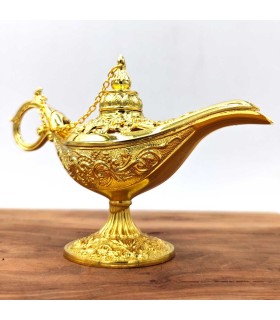 Lámpara Vintage Aladino Dorado - Metal Inoxidable - Modelo Farha 1 - 3 Tamaños