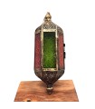 Farolillo Árabe Calado - Dorado Envejecido-36 cm x 14 cm - Modelo Musbah