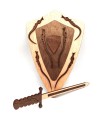Conjunto de Escudo y Espada de Madera - Para Niños - Modelo Invernalia