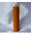 Candela di cera Vergine di mestiere ape rotondo - 17,5 x 4 cm