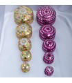 Set of 5 Bright Boxes-Various Colors and Models-Very Pretty
