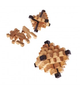 Puzzle Madera Piña - Ingenio - Rompecabezas - 10 cm
