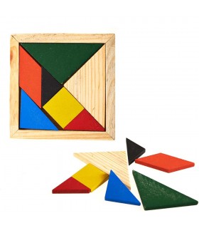 Tangram Oriental Cuadrado - Crear Figuras - Puzzle - Ingenio