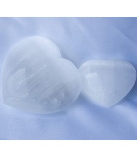 Polished Selenite Heart - 2 Sizes - Spectacular