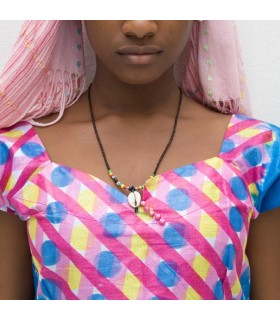 Collar Africano Conchas - Diseño Etnico - Artesano - Modelo 2