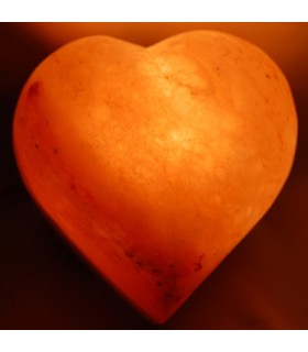 Cuore di lucido lampada sale - naturale - Himalaya - novità