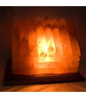 Lámpara Casa Bambú de Sal Pulida - Natural - Himalaya