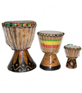 Djembe  Africano - 3 Tamaños - Tambor - Grabado - Artesano