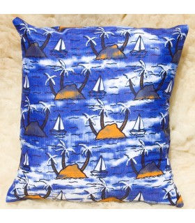 Cojín Africano Etnico- Tela 100% Algodón - Diseño Marino