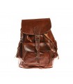 Mochila Cuero - Etnica Africana - Varios Bolsillos - 3 Tamaños
