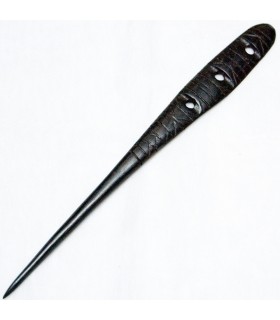 Forcella fori capelli - ebano - Africa - legno intarsiato