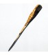 Haar Gabel Medium - Ebony - Afrika - gravierte Holz