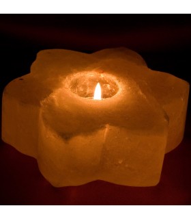 Portavelas Sal Flor - Natural Himalaya - Bruto - Feng Shui