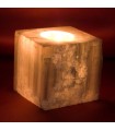 Secchio candeliere Selenite - minerale grezzo - Feng Shui