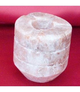 Cenicero Cilindro - Sal del Himalaya - Mineral Natural 9 x 10 cm