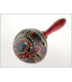 Holz Maracas Coco - Hand - bemalten Krokodil design