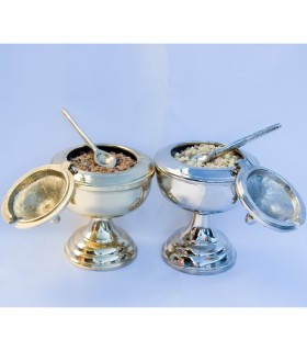 Naveta grano - cast - bronzo o nickel - incenso cucchiaio